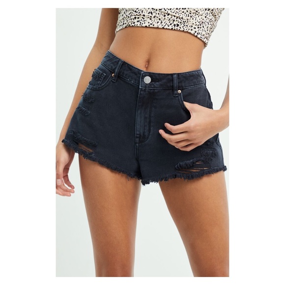 PacSun Pants - PacSun Ripped Black High Waist Festival Shorts